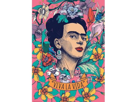 PUZZLE FEMME ET LES FLEURS VIVA LA VIDA 500 PIECES - COLLECTION FRIDA KAHLO - EDUCA - 19251