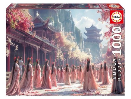 Puzzle femmes geishas au temple, japon 1000 pieces - tradition, art et culture - Educa - 20244