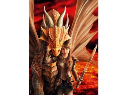 PUZZLE FORCE INTERIEUR 1000 PIECES - ANNE STOKES - COLLECTION DRAGON - CLEMENTONI - 39464