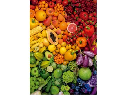 Puzzle Fruits et L�gumes, des vitamines color�es 1000 pieces - Cuisine, Aliments - Educa - 20178