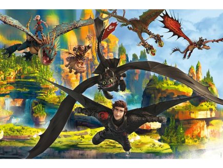 Puzzle Harold, Krokmou et leurs amis 150 pieces - Dragons DreamWorks - Schmidt - 56548