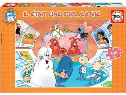 PUZZLE IL ETAIT UNE FOIS ... LA VIE - LE VAISSEAU VOYAGE DANS LE CORPS HUMAIN 200 PIECES - EDUCA - 18650