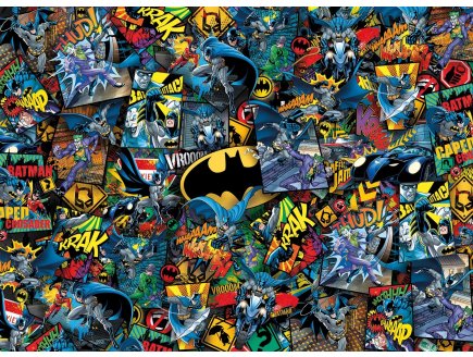 PUZZLE IMPOSSIBLE BATMAN : JOCKER ROBIN BATMOBILE 1000 PIECES - COLLECTION SUPER HEROES DC - CLEMENTONI 39575