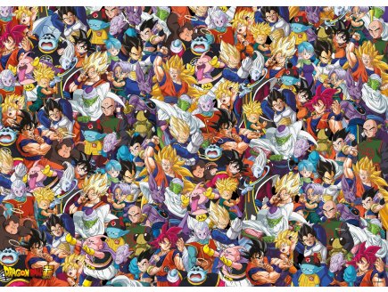 PUZZLE IMPOSSIBLE DRAGON BALL Z 1000 PIECES - COLLECTION MANGA - CLEMENTONI - 39489