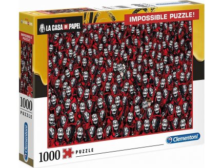 Puzzle impossible la casa de papel 1000 pieces - collection tele science fiction - netflix Clementoni - 39527