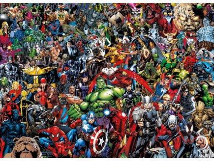 PUZZLE IMPOSSIBLE MARVEL / AVENGERS 1000 PIECES - COLLECTION SUPER HEROES - CLEMENTONI - 39411