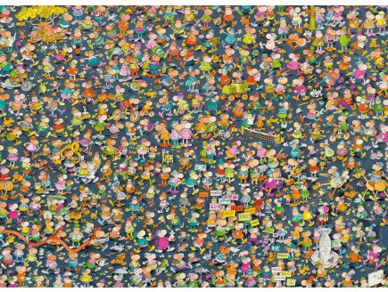PUZZLE IMPOSSIBLE MORDILLO 1000 PIECES - COLLECTION BANDE DESSINEE - CLEMENTONI - 39992