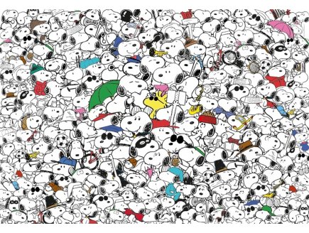 Puzzle Impossible Snoopy, Peanuts 1000 pi�ces - BD, Challenge Extr�me - Clementoni - 39804