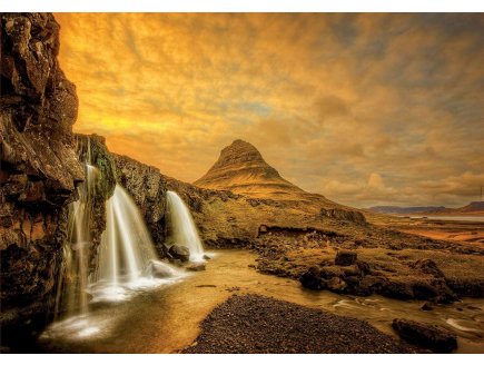 PUZZLE ISLANDE : CHUTE D'EAU DE KIRKJUFELLSFOSS 1000 PIECES - COLLECTION MER - EDUCA 17971