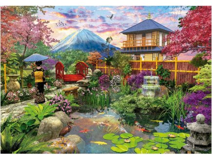PUZZLE JARDIN JAPONAIS ET LA MONTAGNE 1500 PIECES - COLLECTION PAYSAGE DU JAPON - EDUCA - 19937