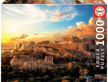 Puzzle l'acropole d 'athenes 1000 pieces - collection monument de grece - Educa 18489