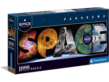 Puzzle l'espace - planete - fusee nasa astronaute - 1000 pieces - collection espace - Clementoni - 39368