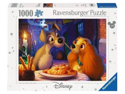 Puzzle la belle et clochard : miss lady au restaurant 1000 pieces - collection disney - Ravensburger 139729