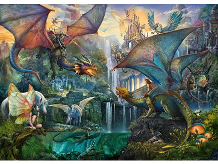 PUZZLE LA FORET MAGIQUE DES DRAGONS 9000 PIECES - COLLECTION MONDE FANTASTIQUE - RAVENSBURGER - 16721