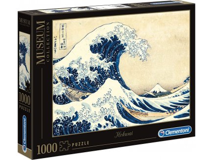 Puzzle la grande vague de kanagawa 1000 pieces - collection art - Clementoni - 39378