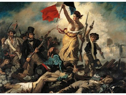 PUZZLE LA LIBERTE GUIDANT LE PEUPLE 1000 PIECES - COLLECTION ART DELACROIX - CLEMENTONI - 39549