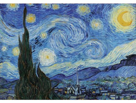 PUZZLE LA NUIT ETOILEE 1000 PIECES - COLLECTION PEINTURE DE VAN GOGH - EDUCA 19263