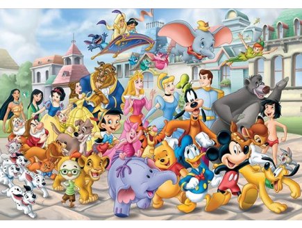 Puzzle la parade des heros disney : 101 dalmatiens - bambi - baloo - aladdin  200 pieces - educa - 13289