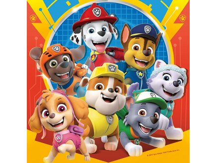 Puzzle la pat patrouille en mission et le qg 3 x 49 pieces - Ravensburger - 050482