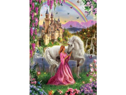 PUZZLE LA PRINCESSE ET LA LICORNE 500 PIECES - COLLECTION ANIMAUX FANTASTIQUES - EDUCA - 17985