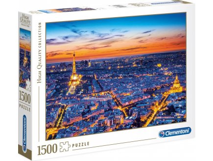 Puzzle la tour eiffel au couche du soleil 1500 pieces - collection paris - Clementoni - 31815