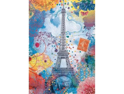 PUZZLE LA TOUR EIFFEL MULTICOLORE - 1500 PIECES COLLECTION ARTISTE - NATHAN - 87813