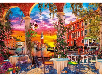 PUZZLE LA VILLE DES AMOUREUX : VENISE ET LES GONDOLES 4000 PIECES - COLLECTION VILLE ITALIE - EDUCA - 20313