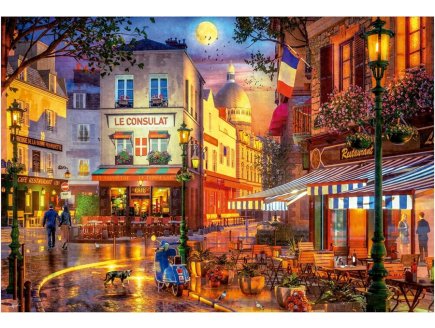 Puzzle Le Consulat, Montmartre 5000 pi�ces - Caf� Restaurant c�l�bre Paris, France - Educa - 19950