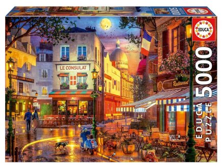 Puzzle Le Consulat, Montmartre 5000 pi�ces - Caf� Restaurant c�l�bre Paris, France - Educa - 19950