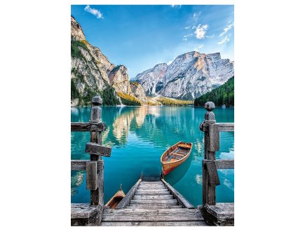 PUZZLE LE LAC DE BRAIES 500 PIECES - COLLECTION PAYSAGE - CLEMENTONI - 35538