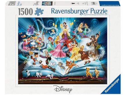Puzzle le livre magique des contes disney - 1500 pieces collection disney - Ravensburger - 163182