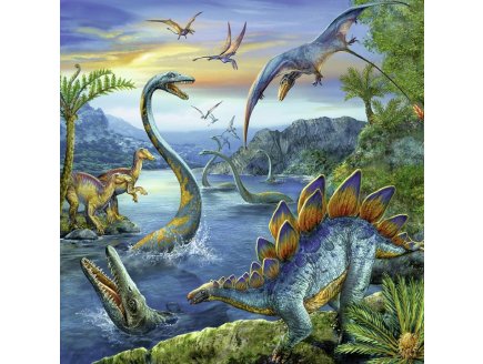 Puzzle le monde des dinosaures 3 x 49 pieces - Ravensburger dino - 09317