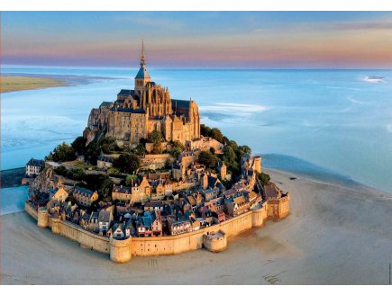 PUZZLE LE MONT SAINT-MICHEL A L'AUBE 1000 PIECES - COLLECTION MONUMENT DE NORMANDIE - EDUCA 19262