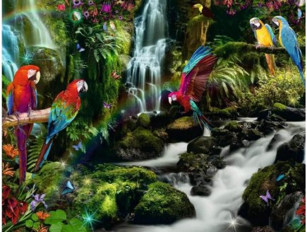 PUZZLE LE PARADIS DES PERROQUETS 2000 PIECES - COLLECTION OISEAUX EXOTIQUES - RAVENSBURGER - 171118