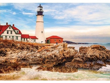 PUZZLE LE PHARE SUR LE ROCHER 1500 PIECES - COLLECTION MER - EDUCA - 17978