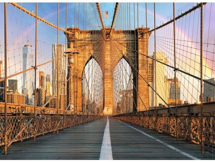 PUZZLE LE PONT DE BROOKLYN, NEW YORK 500 PIECES - COLLECTION URBAIN ETATS UNIS - NATHAN - 871247