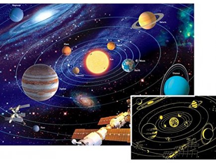Puzzle le systeme solaire 500 pieces - collection star line - Ravensburger - 14926