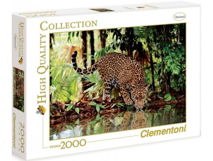 Puzzle leopard dans la jungle 2000 pieces - collection animaux sauvage - Clementoni - 32537