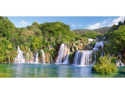 PUZZLE LES CASCADES LA RIVIERE DU PARC NATIONAL DE KRKA 4000 PIECES - COLLECTION PAYSAGE DE CROATIE