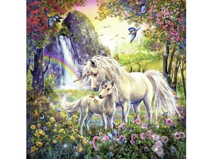 Puzzle les licornes dans la foret 3 x 49 pieces - Ravensburger - 092918