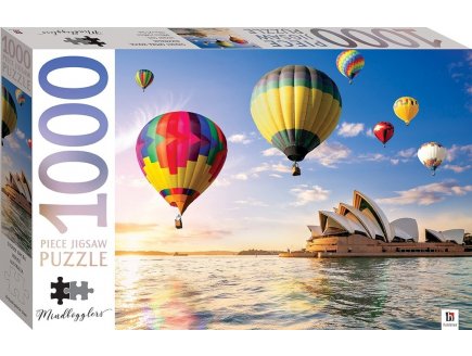 PUZZLE LES MONTGOLFIERES SURVOLENT L'OPERA DE SYDNEY 1000 PIECES - COLLECTION VILLE D'AUSTRALIE