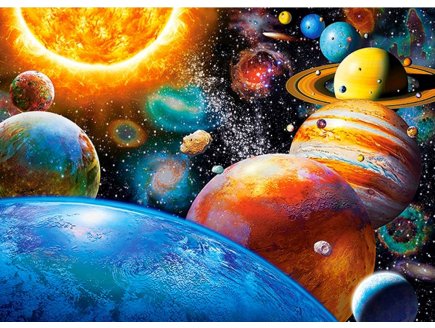 PUZZLE LES PLANETES ET LE SYSTEME SOLAIRE 300 PIECES - COLLECTION ESPACE / UNIVERS - CASTORLAND