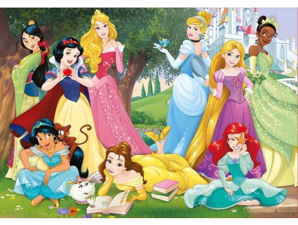 PUZZLE LES PRINCESSES DANS LE PARC DU CHATEAU FEERIQUE 500 PIECES - COLLECTION DISNEY - EDUCA - 17723