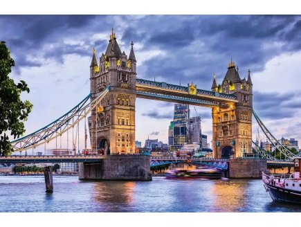 PUZZLE LONDRES TOWER BRIDGE AU CREPUSCULE 3000 PIECES - COLLECTION PAYSAGE - RAVENSBURGER - 160174