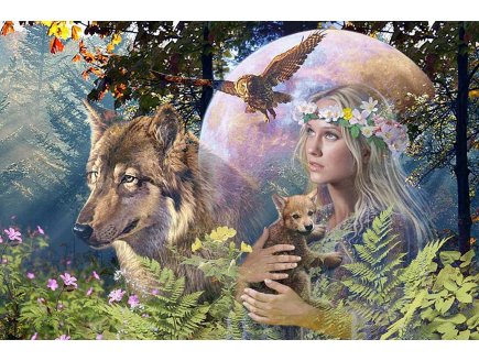 PUZZLE LOUP AU CLAIR DE LUNE 3000 PIECES - COLLECTION ANIMAUX SAUVAGES - RAVENSBURGER - 17033