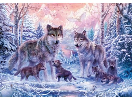 PUZZLE LOUPS ARCTIQUES 1000 PIECES - COLLECTION ANIMAUX - RAVENSBURGER 191468