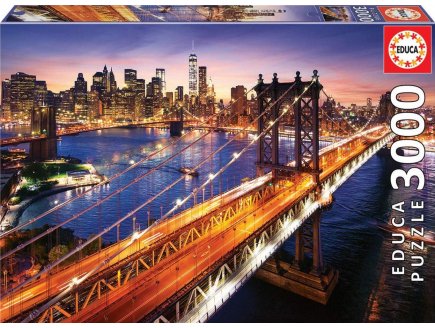 Puzzle manhattan au crepuscule 3000 pieces - collection etats-unis - Educa 18508