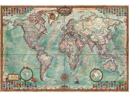 PUZZLE MAPPEMONDE 4000 PIECES - COLLECTION CARTE DU MONDE - EDUCA - 14827