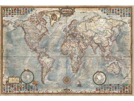 PUZZLE MAPPEMONDE 4000 PIECES - COLLECTION CARTE DU MONDE - EDUCA - 14827