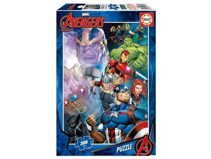 Puzzle marvel : thanos vs avengers 300 pieces - super h?ros, film, cin?ma, - Educa - 19680